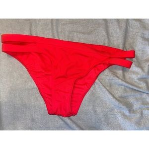 Red bikini bottoms
